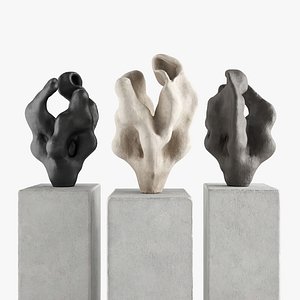 3D Abstract Coral art sculpture model