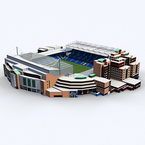3d stamford bridge stadium version model