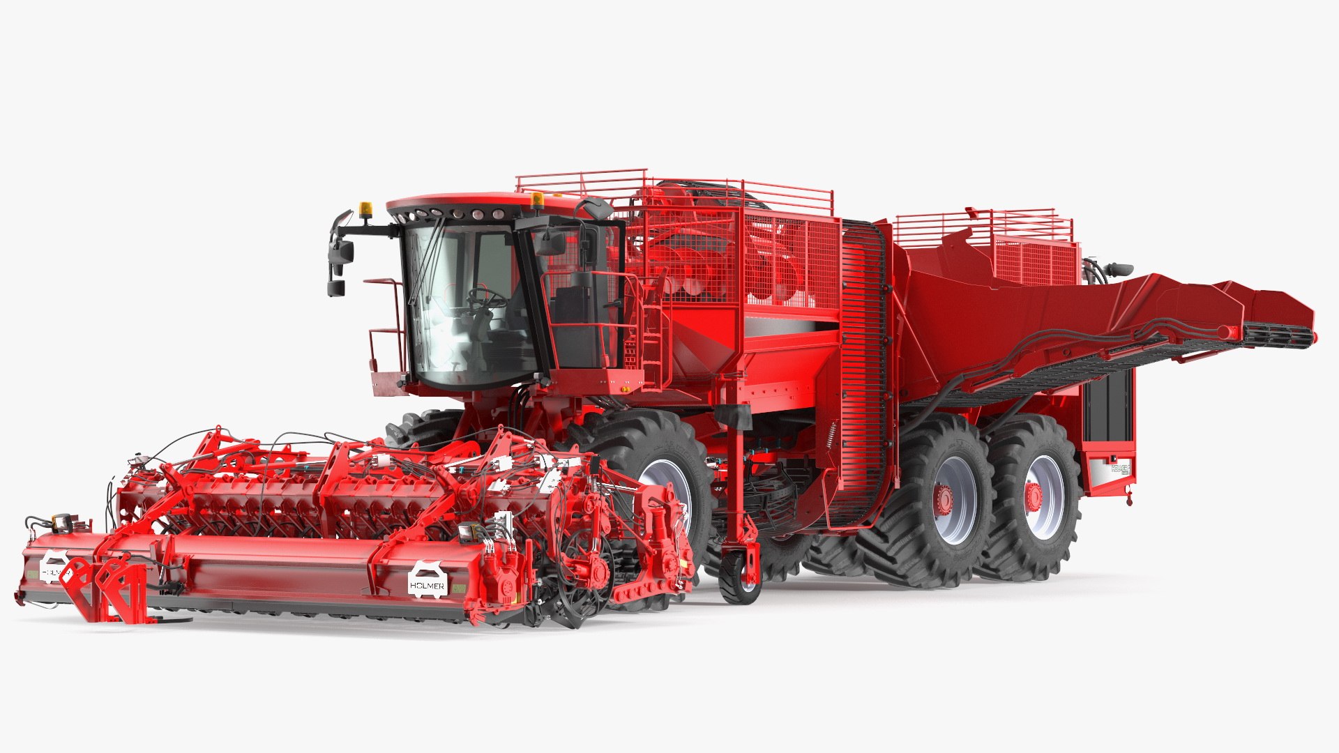Beet Harvester HOLMER Terra Dos T4-30 Rigged 3D model preview