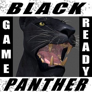 3d panther animation fur