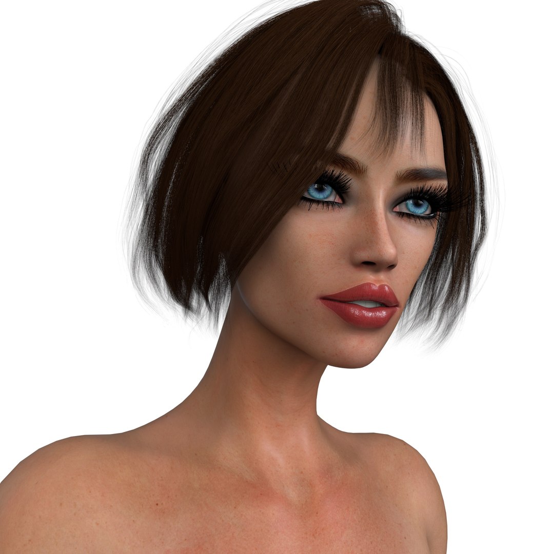 3d Female Character Mona 3d Model Turbosquid 2184625