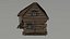 Lowpoly Cartoon Polygonal wood house