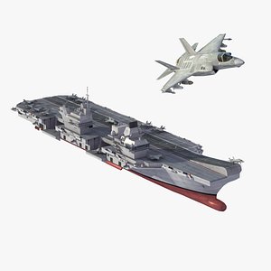 3d model queen elizabeth aircraft carrier