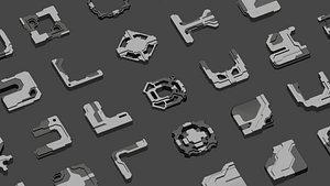 3D Sci-Fi Greebles Collection I