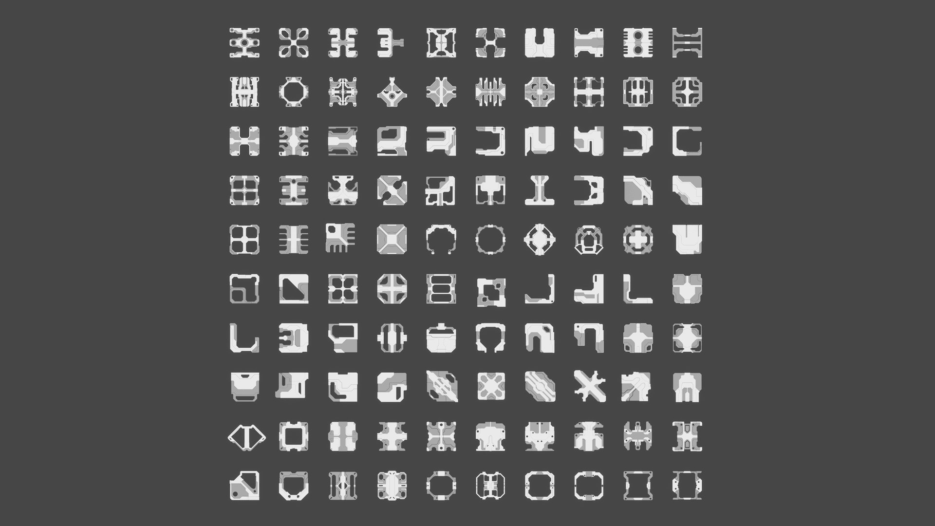 3D Sci-Fi Greebles Collection I - TurboSquid 1952518