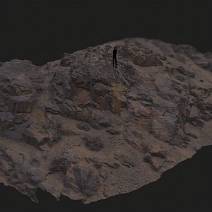 3D scan stony slope
