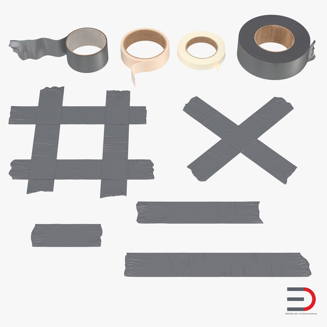 Duct Tapes Collection 2 3D model preview