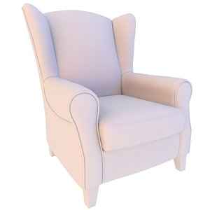 chair classic wing 3D model