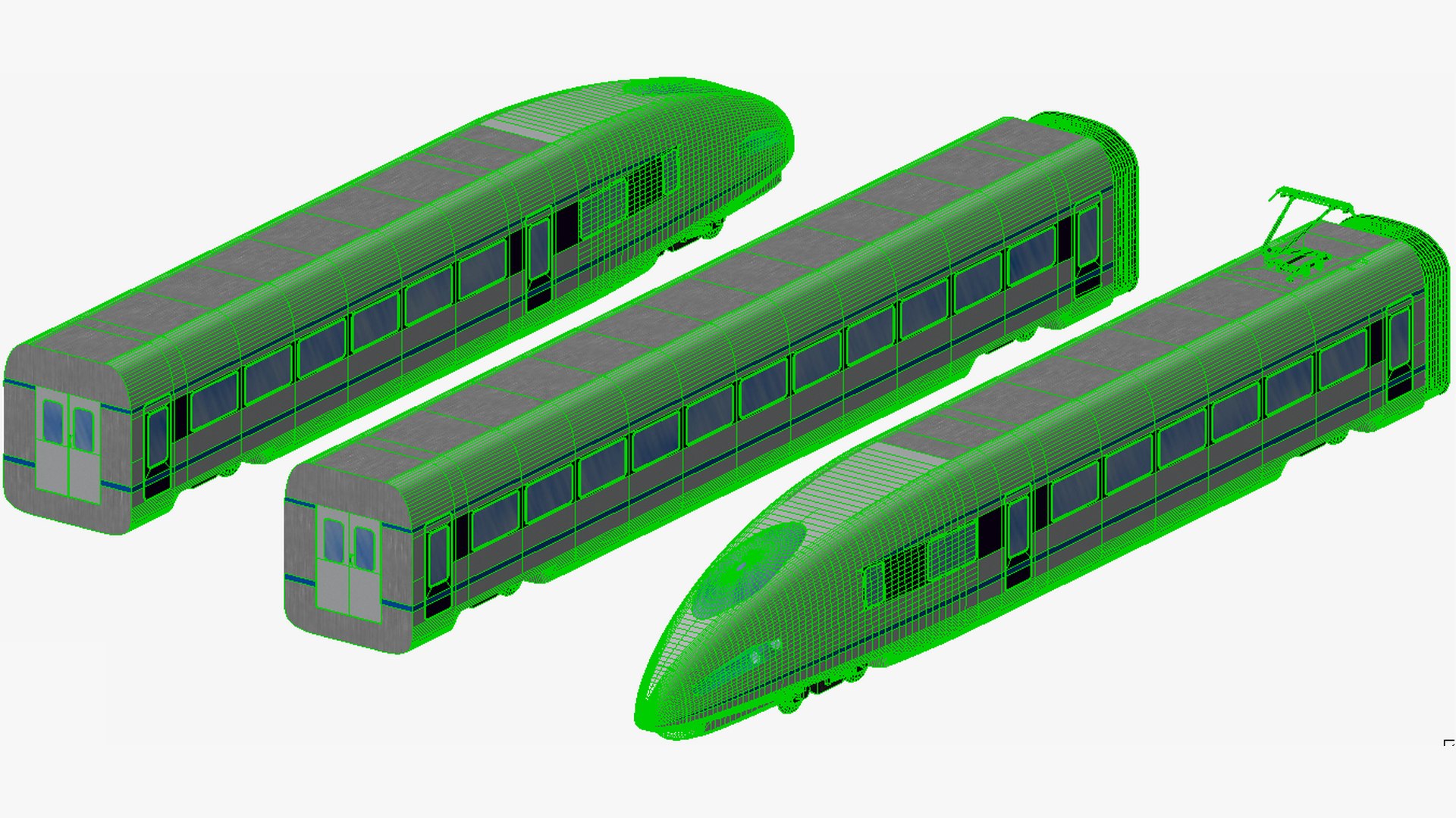 3D Futuristic High Speed Passenger Train Model - TurboSquid 2039580
