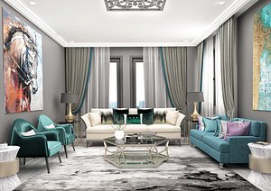 interior design living room 3D