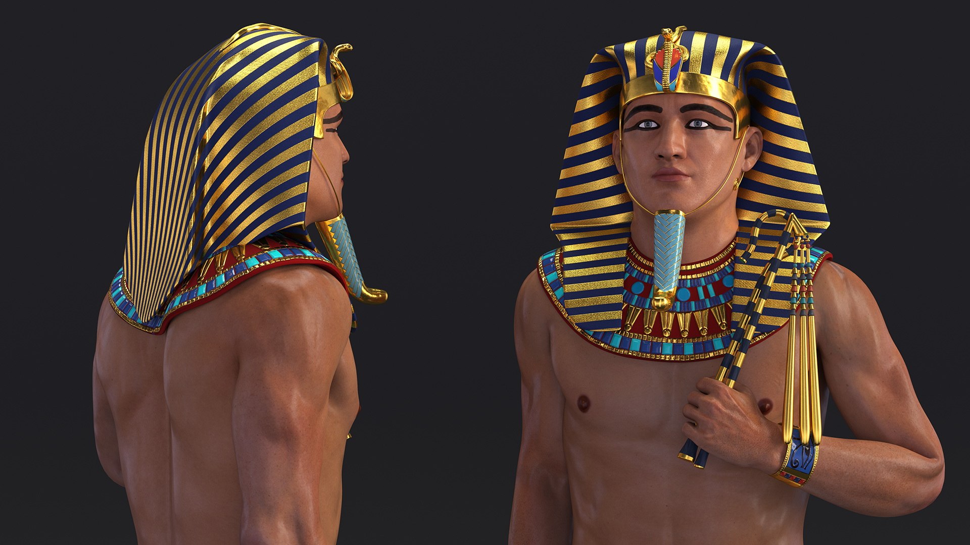 Egypt Pharaoh Standing model https://p.turbosquid.com/ts-thumb/7A/MU3KQW/S7/egyptpharaohstandingc4dmodel009/jpg/1686803289/1920x1080/fit_q87/0bb08c039c4adea639314f96048066b18450cb43/egyptpharaohstandingc4dmodel009.jpg