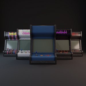 5 Arcade Machines Tabletop- Bartop - Retro Game Ready