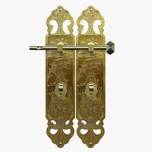 chinese door handles 3D model