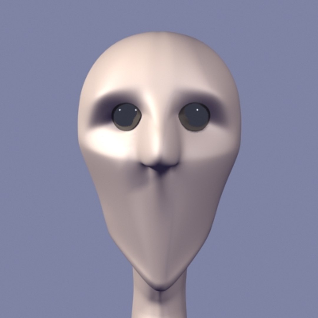 3d alien head model