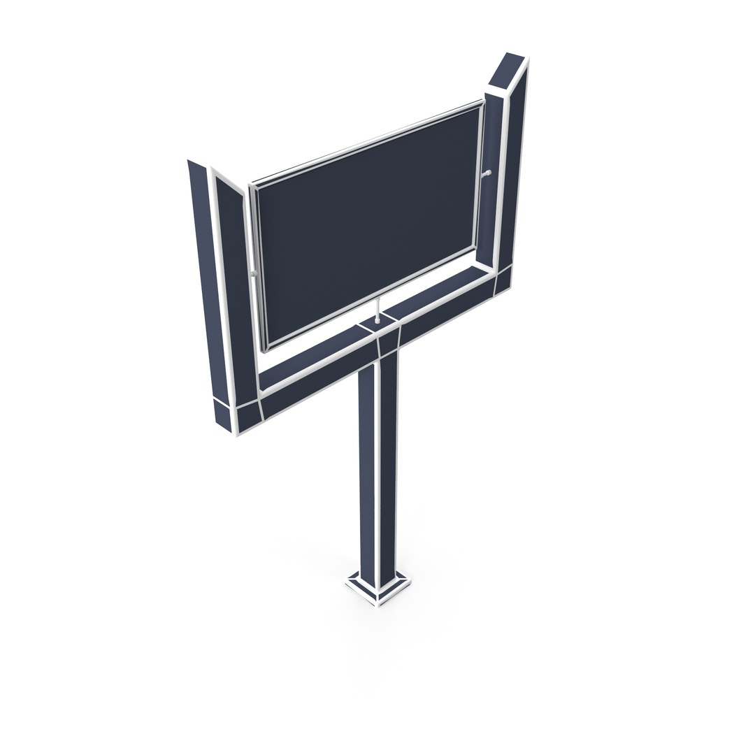 3D Directional Sign Model With Wooden Legs And Arms - TurboSquid 2292969