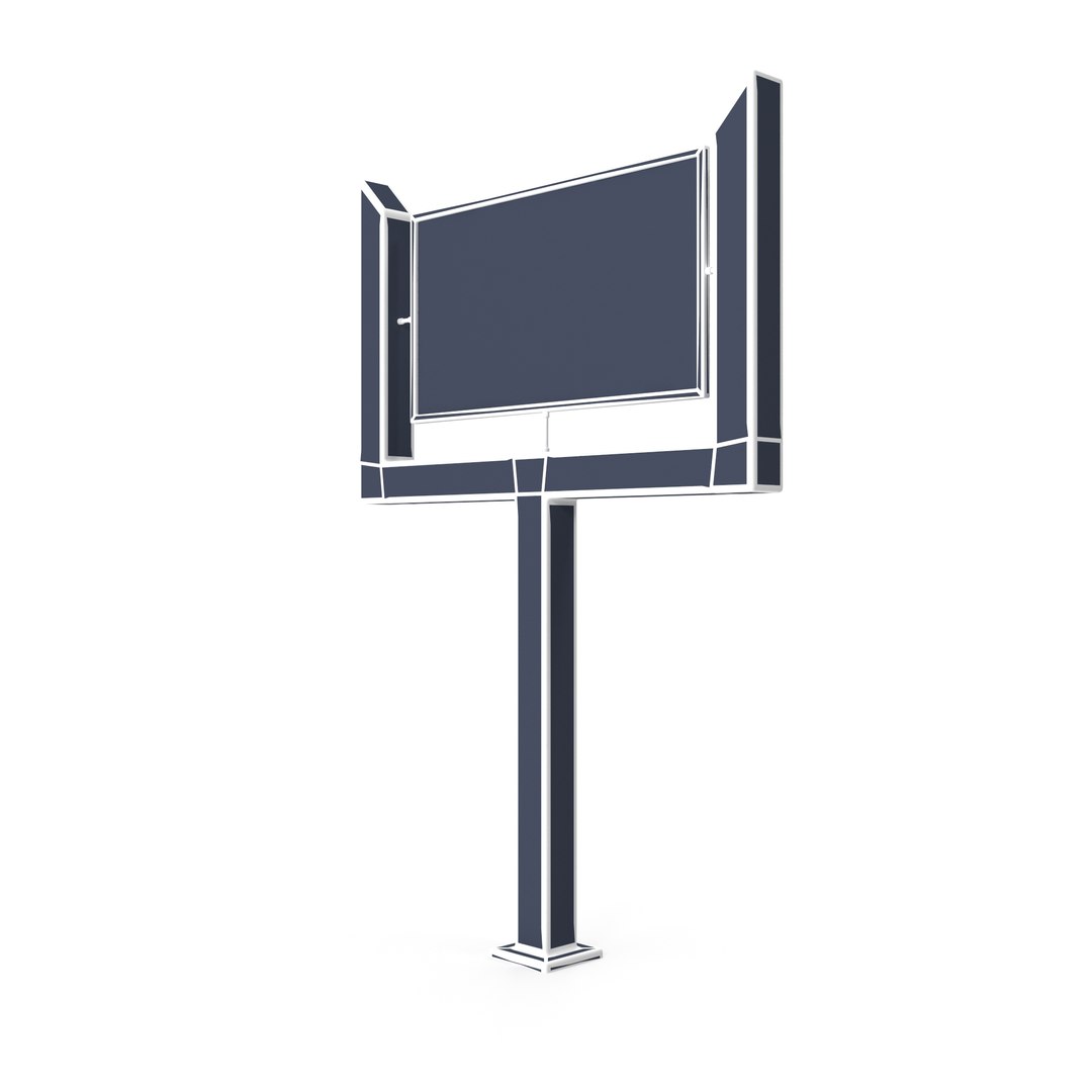3D Directional Sign Model With Wooden Legs And Arms - TurboSquid 2292969