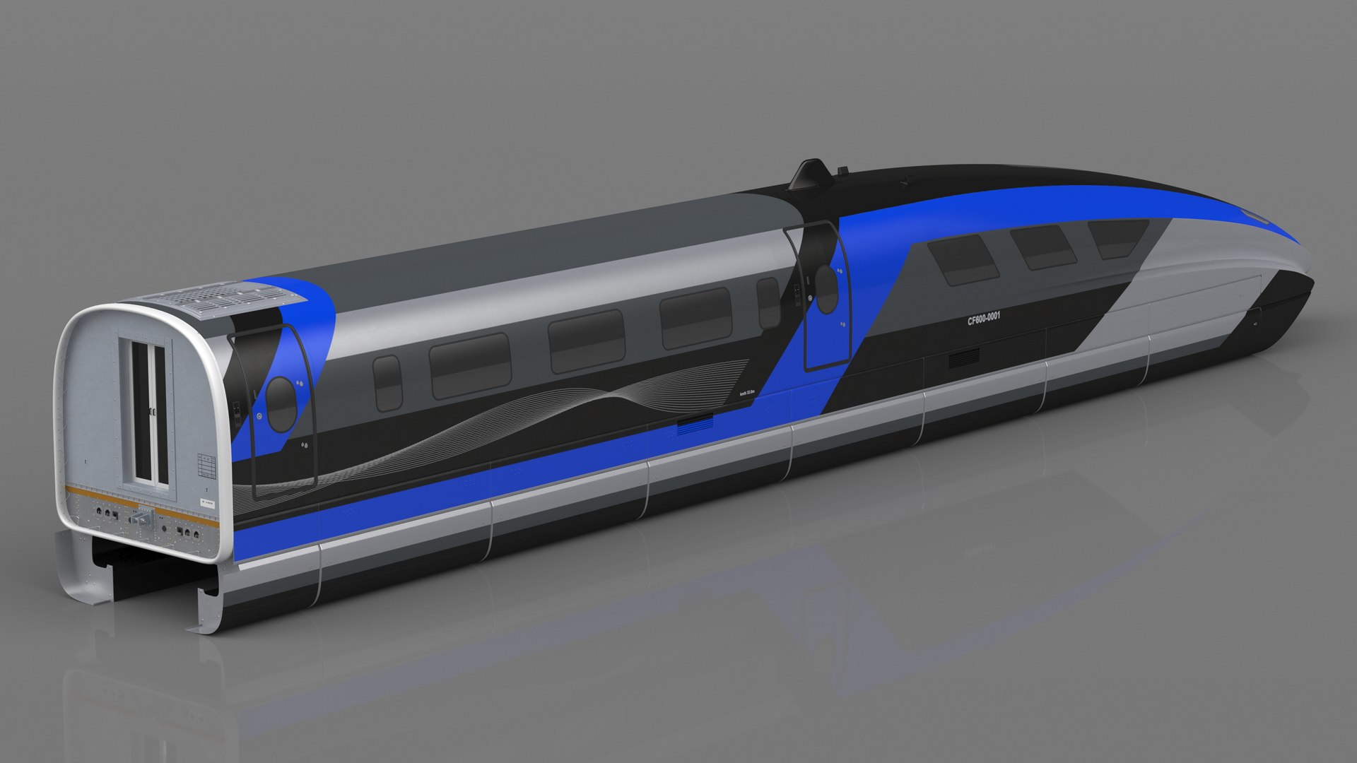 3D Magnetic Levitation Train Locomotive - TurboSquid 2080791