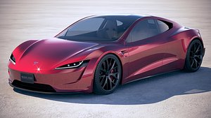 tesla roadster 2020 3D