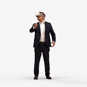 00573Omar015 - Adult Middle Eastern man standing in business attire for office visualization