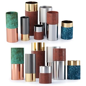 Tradition Lex Pott True Colours vases 3D model