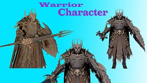 warrior medieval 3D model