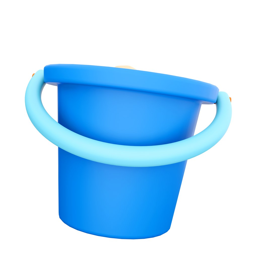 3D 3d Bucket With Sand Icon - TurboSquid 2055917