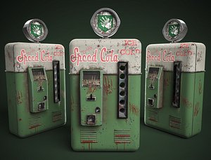 3D Call Of Duty Black Ops II Speed Cola Perk Machine