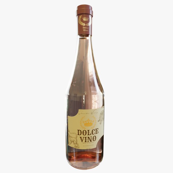 3D model Rose Wine Bottle