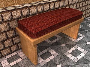 garden bench 3ds