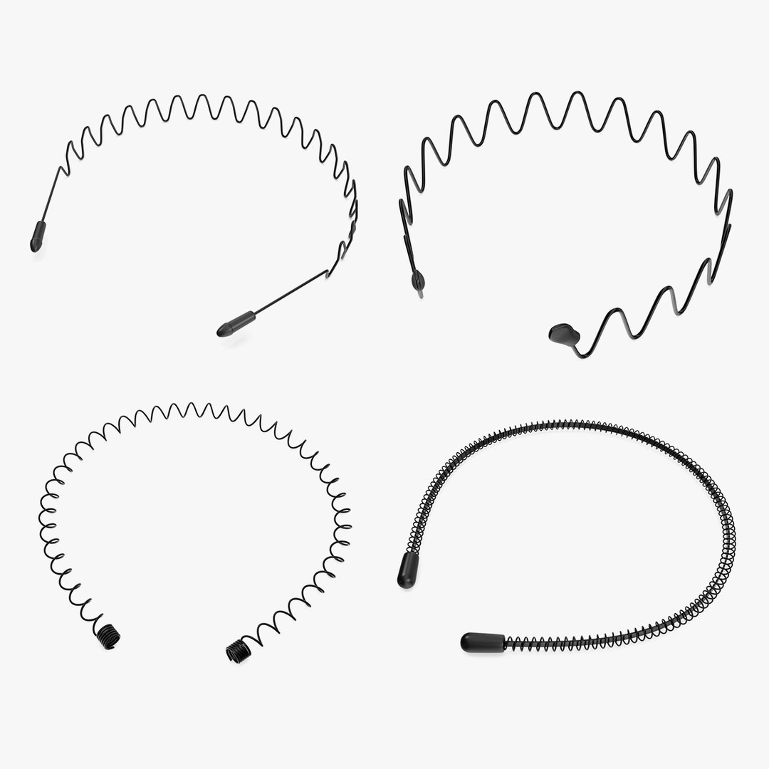 Hairbands Collection 2 3D model preview
