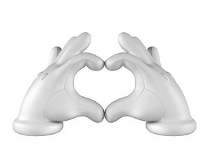 Mario Hand - Heart 3D