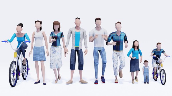 modelo 3d Paquete Spring People: equipado y animado - TurboSquid 2038627