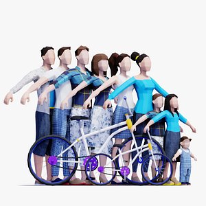 Spring People Pack - Rigged and Animated