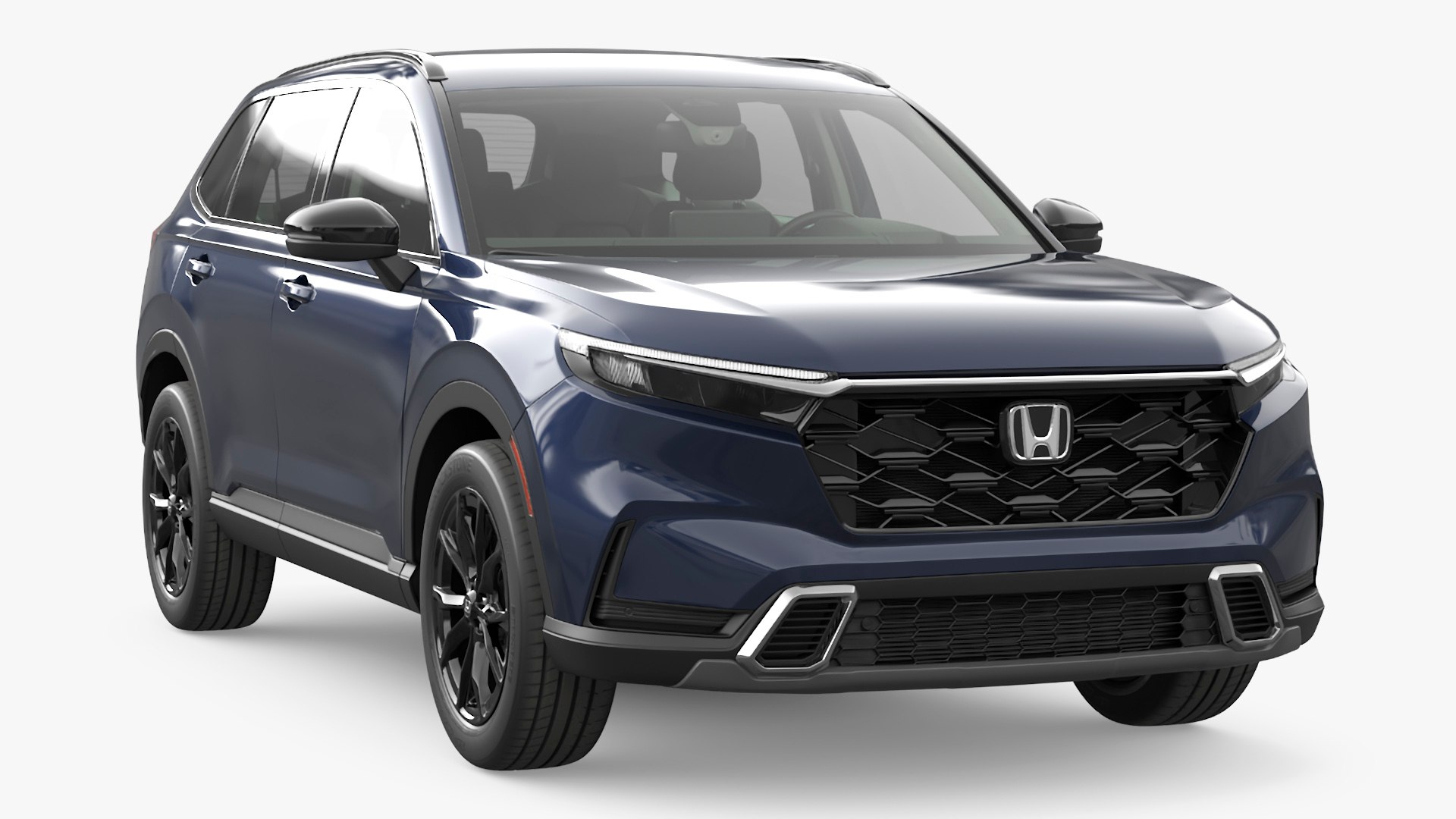 2025 Honda CR-V Blue 3D model preview