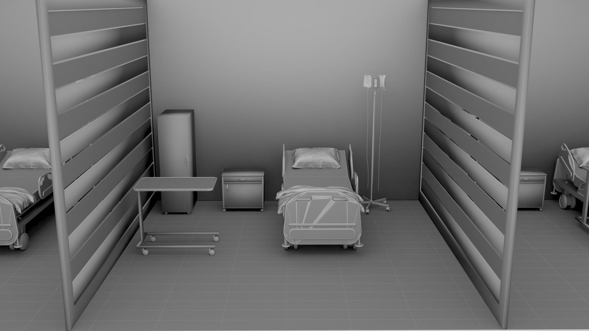 3d Hospital Ward 7 - Turbosquid 2146696