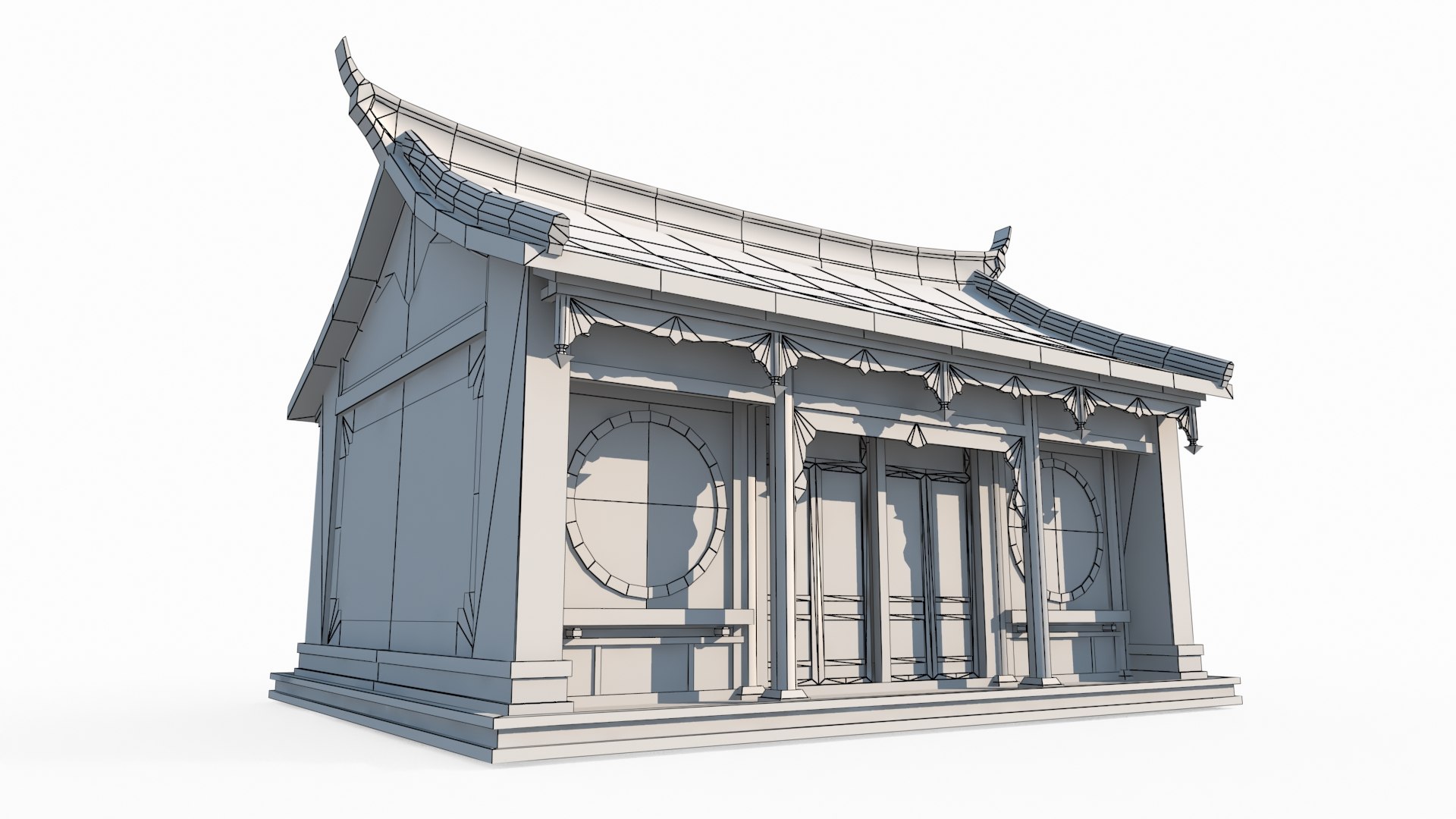 3D Wing Room Of Ancient Asian Architecture Palace - TurboSquid 2034227