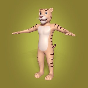 Cartoon Tiger Mascot