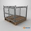 3D Collapsible Mesh Metal Pallet Cage