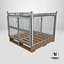 3D Collapsible Mesh Metal Pallet Cage