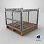 3D Collapsible Mesh Metal Pallet Cage