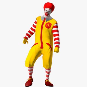 Ronald McDonald Clown Rigged for Cinema 4D