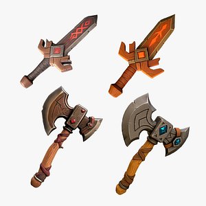 Stylized Fantasy Weapons vol 1.0 model
