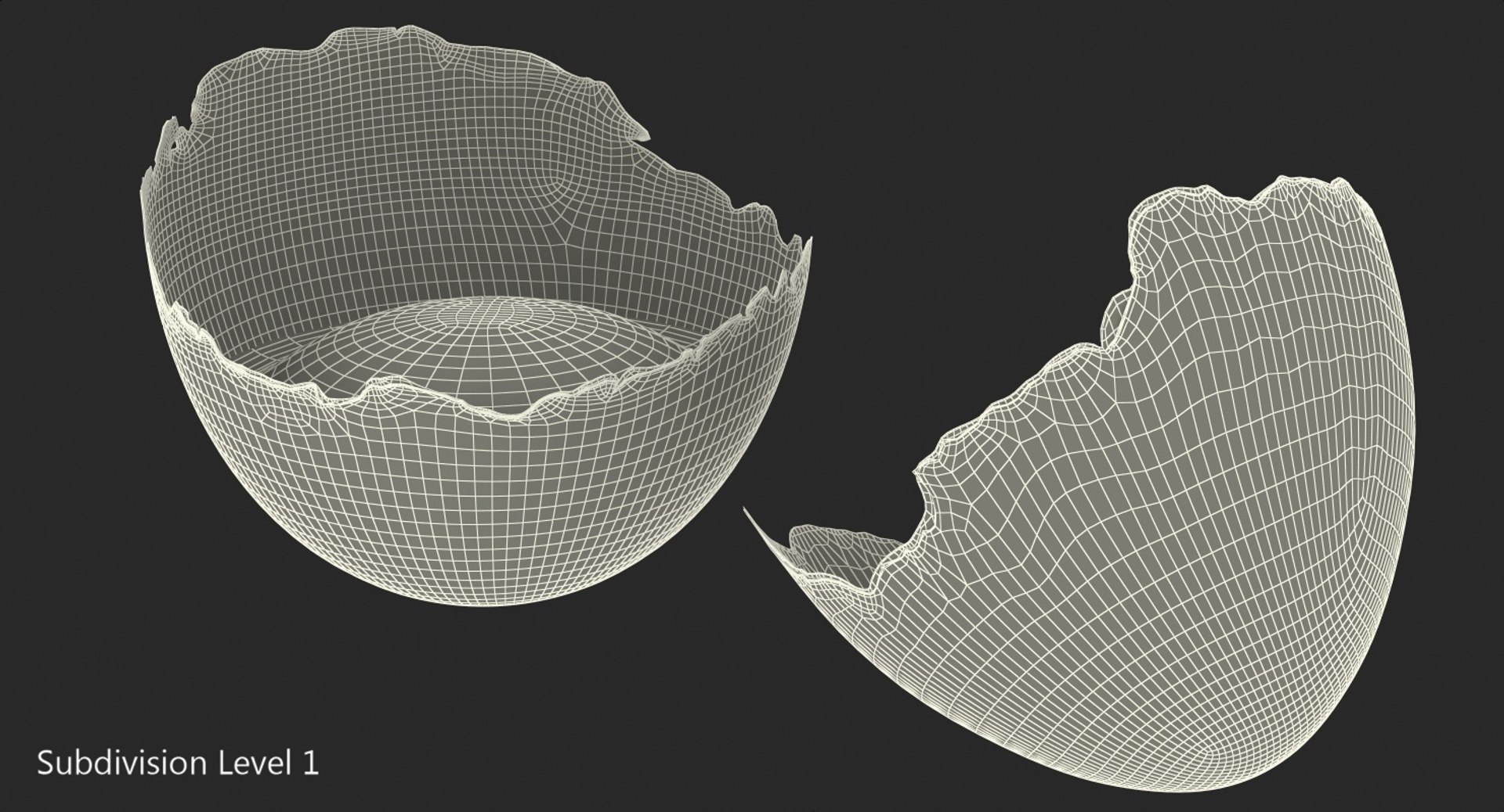 3D cracked egg shell https://p.turbosquid.com/ts-thumb/7B/D5FI68/8QoV41N5/crackedeggshell3dmodel009/jpg/1537479140/1920x1080/fit_q87/d139d3d1dc4905cca1ef5dc691b4f86365669ce6/crackedeggshell3dmodel009.jpg