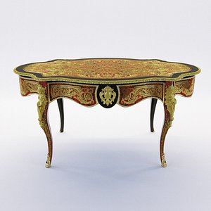 Salon table of Boulle style France, 19. century