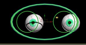 Free rigged eyes with controllers and textures applied