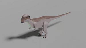 Low-poly Pachycephalosaurus 3D