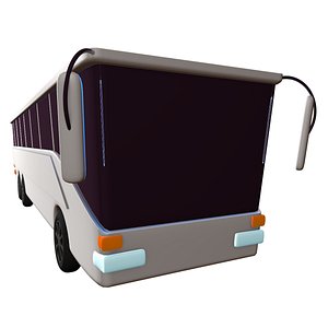 3D Bus Cartoon