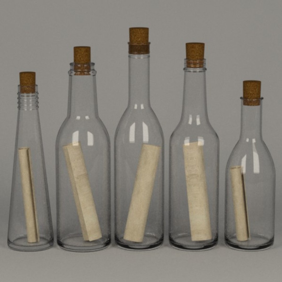 3d Bottles Messages