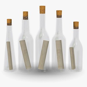 3d bottles messages