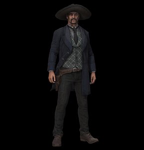 Cowboy Character PBR Game Ready